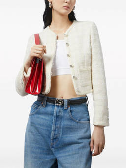 Gucci - White Tweed jacket