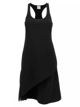 Courreges - Black Infinity Pleats A-Line dress