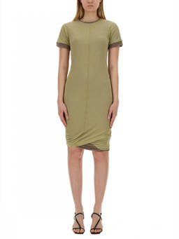 Sportmax - Multicolor Round Neck Knee Length Dress (L)