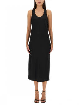 Sportmax - Black Scoop Neck Midi Dress
