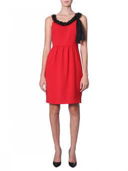 Moschino - Red Round Neck Knee Length Dress (XS)