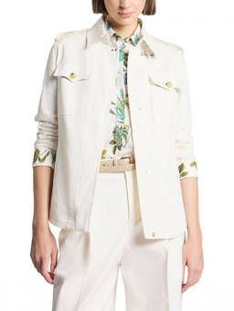 Fay - White Collared Jacket