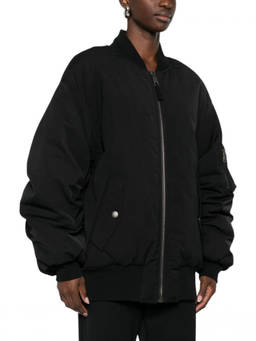Dolce&Gabbana - Black Solid Bomber Jacket