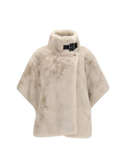 Pinko - Off White Solid Mock Collar Jacket