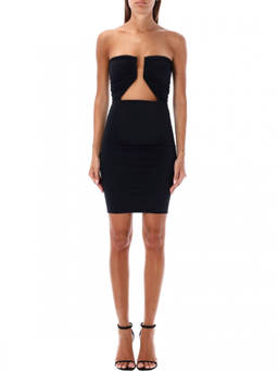 Rick Owens - Black Prong Mini Dress Jersey (M)