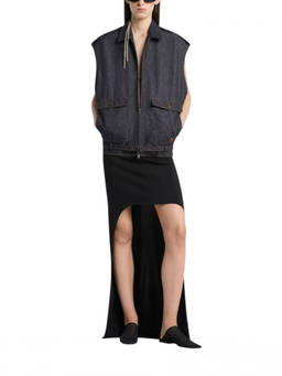 Courreges - Blue Solid Shirt Collar Jacket