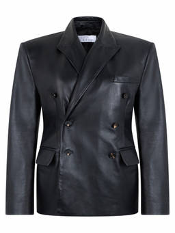 GIUSEPPE DI MORABITO - Black Solid Notched Lapel Jacket (XS)