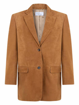 GIUSEPPE DI MORABITO - Light Brown Solid Notched Lapel Blazer