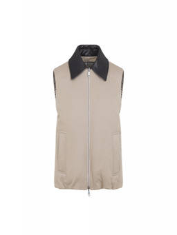 Brunello Cucinelli - Beige Shirt Collar Reversible Jacket
