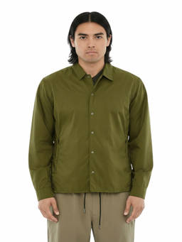 Woolrich - Green Regular Solid Overshirt