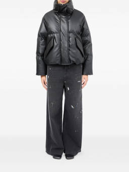 MM6 Maison Margiela - Black Leather Jacket