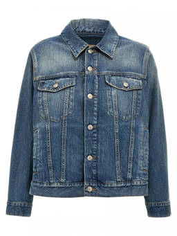 MM6 Maison Margiela - Blue Layered Denim Jacket