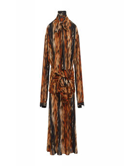 Balenciaga - Brown Knotted Dress (XS)