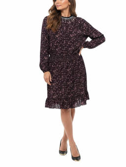 Dsquared2 - Purple Embellished Round Neck Dress (XS)