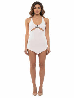 David Koma - Light Pink Scoop Neck Mini Dress