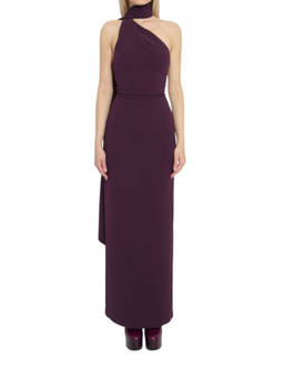 SOLACE London - Purple Halter Neck Maxi Dress