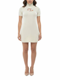 Diesel - White Turtle Neck Mini Dress