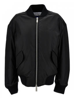 OFF-WHITE - Black Embroidered Logo Jacket (S)