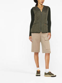 Barbour - Olive V-neck Quilted Vest