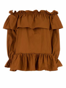 Saint Laurent - Brown Flounces Mini Dress (S)