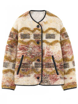 Marant Etoile - Multicolor Abstract Round Neck Jacket