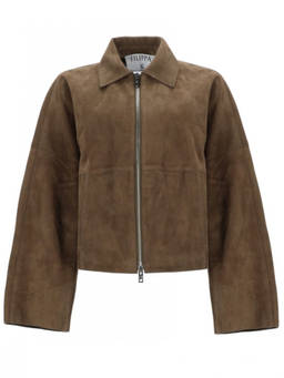 Filippa K - Green Solid Shirt Collar Jacket (S)