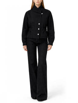 Isabel Marant - Black Solid Mock Collar Jacket