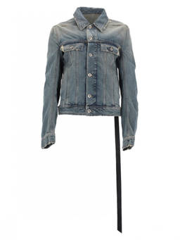 Rick Owens - Denim Solid Shirt Collar Jacket
