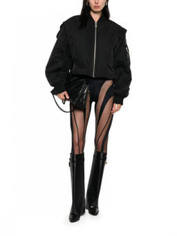 Jean Paul Gaultier - Black Solid Mock Collar Jacket (XS)