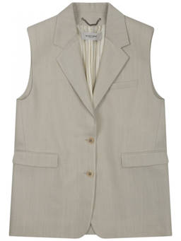 Golden Goose - Beige Solid Notched Lapel Jacket