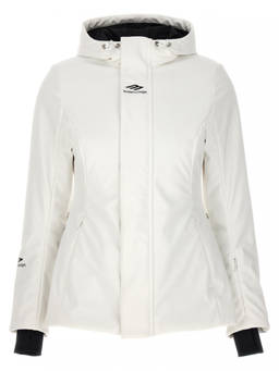 Balenciaga - White Ski Hourglass 3B Sports Icon Parka