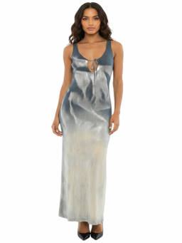 Diesel - Indigo Blue Ombre Scoop Neck Maxi Dress