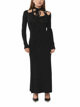 Y/Project - Black Halter Neck Maxi Dress