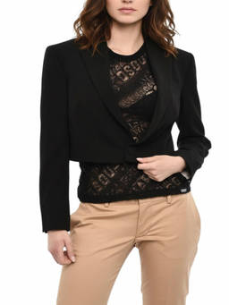 Dsquared2 - Black Shawl Neck Jacket (XXS)