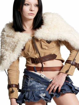 Dsquared2 - Beige Textured Hood Jacket (XS)