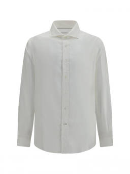 Brunello Cucinelli - White Regular Solid Shirt (XL)