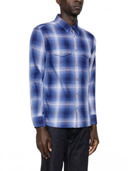 Tom Ford - Blue Regular Check Shirt (M)