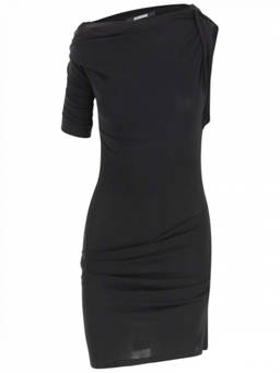 JACQUEMUS - Black The Drapeado Mini Dress