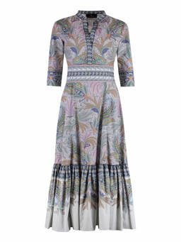Etro - Multicolour Mock Collar Printed Maxi Dress (M)