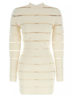 BALMAIN - White Bodycon Dress