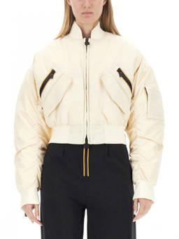 K-Way - Beige Solid Mock Collar Jacket (5XL)