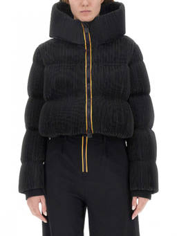 K-Way - Black Quilted Hood Jacket