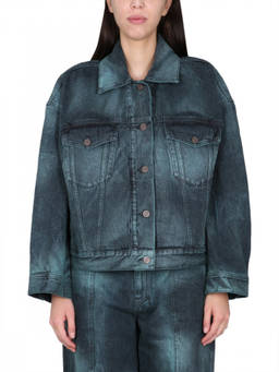 Stella McCartney - Blue Tie-Dye Shirt Collar Jacket