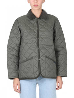 Lavenham - Grey Quilted Shirt Collar Jacket (S)