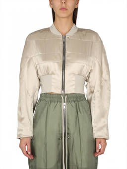 Rick Owens - Grey Solid Mock Collar Jacket (M)