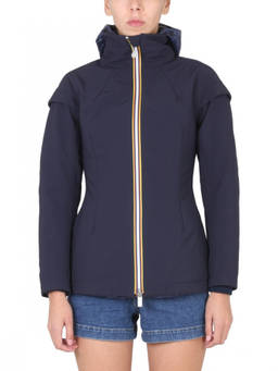 K-Way - Navy Blue Solid Hood Jacket