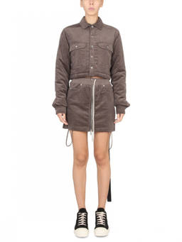 Rick Owens - Beige Textured Shirt Collar Jacket (M)