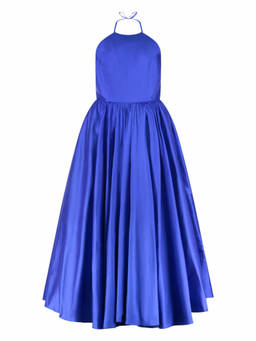 The New Arrivals by Ilkyaz Ozel - Blue Halter-Neck Maxi Dress