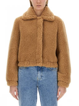 Moschino - Beige Shirt Collar Trench Coat