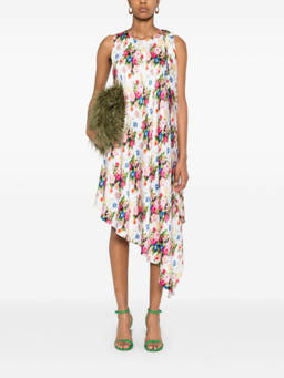Loewe - Multicolor Silk Asymmetric Dress